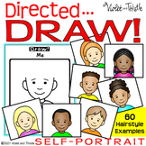 Directed Drawing Self Portrait Template Back to School Wri