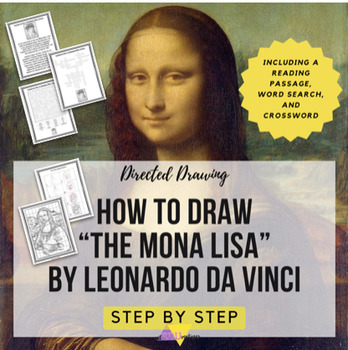 Preview of Directed Drawing Step By Step: How to Draw The Mona Lisa by Leonardo da Vinci