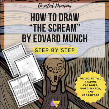 Preview of Directed Drawing Step By Step: How to Draw "The Scream" By Edvard Munch