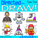 Directed Drawing Winter Martin Luther King Jr January Year