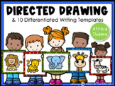 Directed Drawing With Writing Templates African Animals