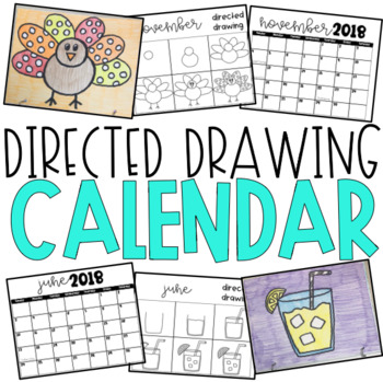 Preview of Directed Drawing Year Long Calendar