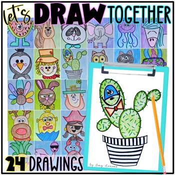 Preview of Directed Drawings for Fall, Winter, Spring, and Summer - Draw & Write Activities