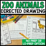 Directed Drawing Zoo Animals | Zoo Animals Art Writing Cra
