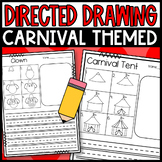 Directed Drawings Carnival Themed Draw and Write