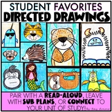 Directed Drawings Narwhal, Tiger, Otter, Yeti, Mermaid, He