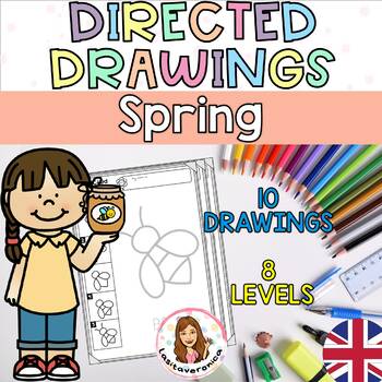 Preview of Directed Drawings. Spring. March. April. Fine motor. Worksheets.