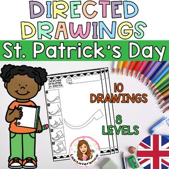 Preview of Directed Drawings St. Patrick's Day. March. Art. Fine motor.