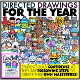 Directed Drawings Fall, Winter, Spring, & Summer w/ Writin
