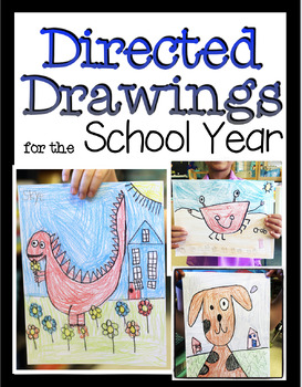 Preview of Directed Drawings for the Entire School Year Bundle