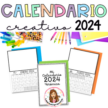 Preview of Directed drawing calendar. Calendario dibuja paso a paso Spanish. Free updates