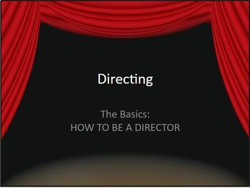 Preview of Directing WORKBOOK