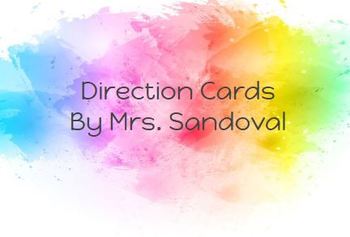 Preview of Direction Cards **EDITABLE