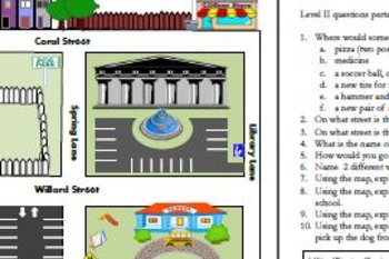 Preview of Direction-Following with Critical Thinking: Town Map