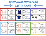 Directional Left & Right Body Parts Matching Flash Cards