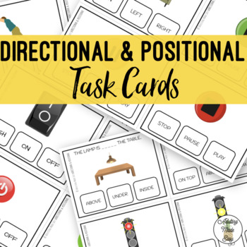 Preview of Directional & Positional Task Cards