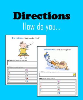 Preview of DIRECTIONS - explain how - steps in a process