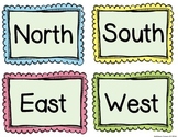 Directions (North,South, East & West) Labels