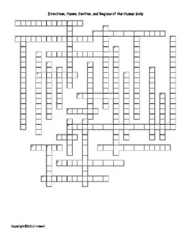crossword directions planes cavities regions