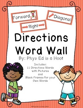 Preview of Directions Word Wall