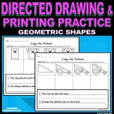 Directed Drawing with Geometric Shapes - Printing Practice