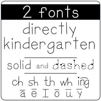 Preview of Directly Kindergarten Font for Direct Instruction DI