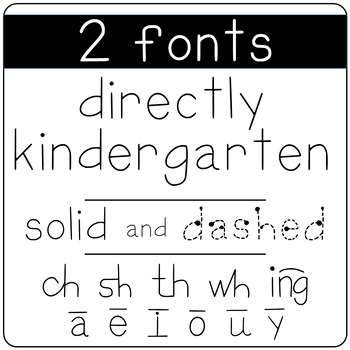 Directly Kindergarten Font for Direct Instruction DI | TPT