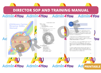 Preview of Director SOP's and Training Manual