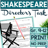 Shakespeare Acting Project Director's Task for Any Play ED