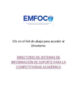 Preview of Directorio Sistemas de Información de Soporte para la Competitividad Académica