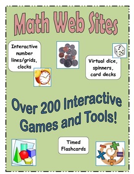 Preview of Math Websites - over 200 interactive games and tools!