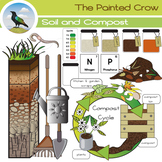 Soil and Compost Clip Art - Earth Science Graphics - 29 piece set
