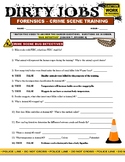 Dirty Jobs : Bug Detective (forensic video worksheet / sci