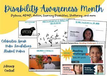 Preview of Disability Awareness Month: Videos Simulations, Students & Celebrities Share