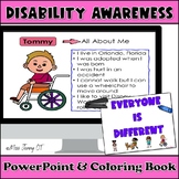 Disability Awareness PowerPoint and Coloring Book for OT, 