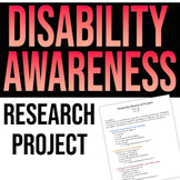 Disability Awareness Research Project - High School SPED