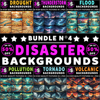 Preview of Disaster Backgrounds Bundle N° 4 - 100 Pictures
