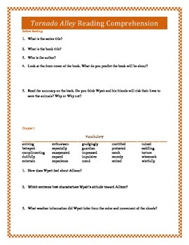 Preview of Disaster Strikes: Tornado Alley Reading Comprehension Packet