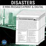 Disasters Nonfiction Reading Comprehension Passages