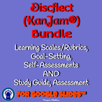 Preview of Discflect (KanJam®) Bundle for Google Slides™ Study Guide, Assessments, Goals