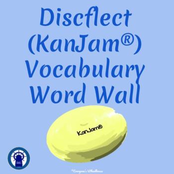 Preview of Discflect (KanJam®) Vocabulary Word Wall