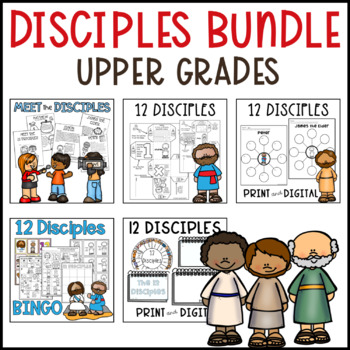 Preview of 12 Disciples bundle for upper grades - Lent