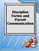 Discipline Forms and Parent Communication