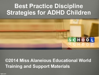 Preview of Discipline Strategies for ADHD Children