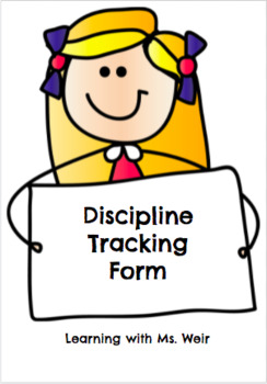 Preview of Discipline Tracking Log