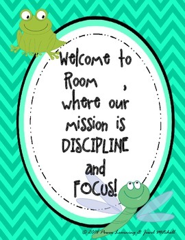 Preview of Discipline and Focus Posters