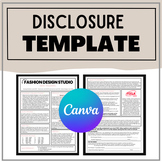 Disclosure Template / Course Syllabus