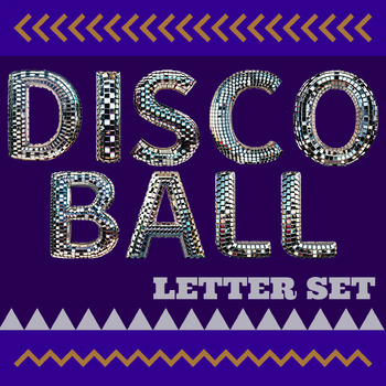 Preview of Disco Ball Printable Letter Set