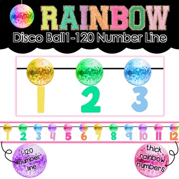 Rainbow Disco Ball Sticker