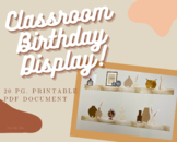 Disco Boho Classroom Birthday Display